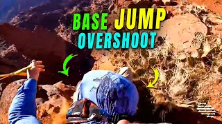 Failed Base Jump Results in Overshooting Landing Target [upl. by Kussell]