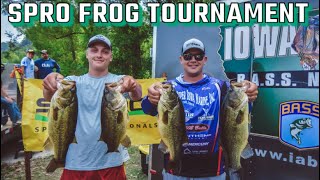 Frogging Domination On The Mississippi River  SPRO Frog Only Bass Tournament [upl. by Zeuqcaj]