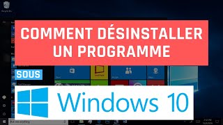 Désinstaller ou supprimer un programme dans Windows pour pouvoir le réinstaller [upl. by Yllatan]