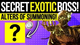 This SECRET EXOTIC BOSS Is INSANE New Altar Of Summoning AREA Crotas End amp Necrochasm Destiny 2 [upl. by Annagroeg]