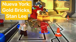 Lego Marvel Superheroes 2  Nueva York Gold Bricks Stan Lee [upl. by Animahs210]