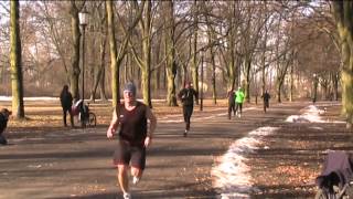 Parkrun w Parku Poniatowskiego w Łodzi  02032013 [upl. by Nylrebmik52]