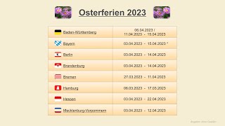 Osterferien 2023 [upl. by Annasoh685]