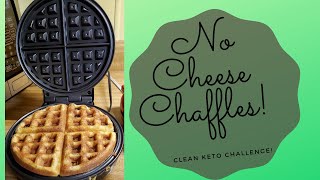 No Cheese Chaffles Great for Clean Keto [upl. by Nerac]