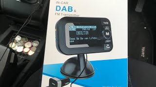 DAB transmitter for an in car stereo system review from Amazon [upl. by Nathalia]