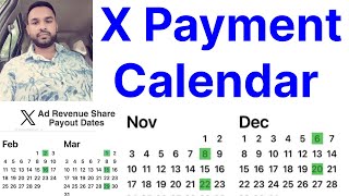 X Ad Revenue Shares Payout Calendar Twitter Creator Payment Dates [upl. by Shirberg619]