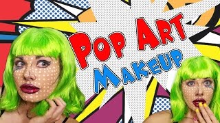 Pop Art Easy Comic Book Makeup Tutorial [upl. by Trinl279]