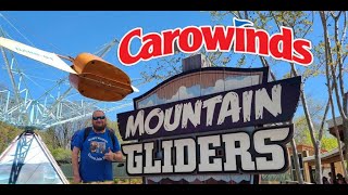 Carowinds MOUNTAIN GLIDERS off ride POV [upl. by Ahsot]