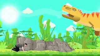 Veckans pulshöjare Level 15 Jurassic Brain Break Rörelsepaus Workout for kids [upl. by Lunseth]