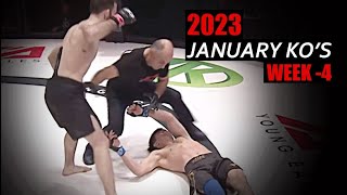 MMA amp Boxing Knockouts I January 2023 Week 4 [upl. by Skipp]