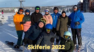 Skiferie i Hafjell  første gang på ski  hyttehygge  hundeslæde [upl. by Neenahs]