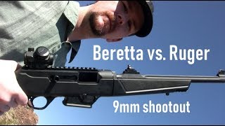 Beretta Cx4 Storm vs Ruger PC Carbine 9mm Shootout  Who Wins [upl. by Julietta847]