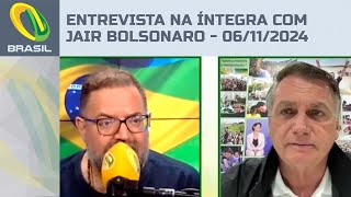 Entrevista na íntegra com Jair Bolsonaro  06112024 [upl. by Airdnekal145]