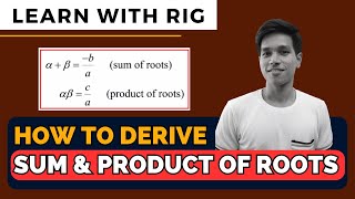 How To Derive Sum of Roots amp Product of Roots Formulas ADD MATH F4 Chap 2  Quadratic Function [upl. by Cranston]