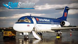 MINDBLOWING REALISM  Real Airline Pilot  British Midland F28 Professional  Full Flight  MSFS [upl. by Enael]