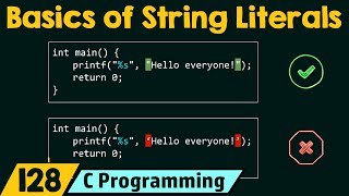 Basics of String Literals [upl. by Buddy]