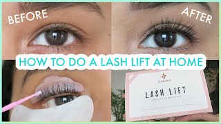 HOW TO DO A LASH LIFT AT HOME and what I regret about it 1 week later [upl. by Brunhilda]