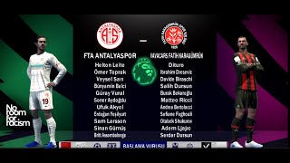 PES 13 ANTALYASPOR VS FATİH KARAGÜMRÜK TRENDYOL SUPER LIG 15 HAFTA [upl. by Githens]