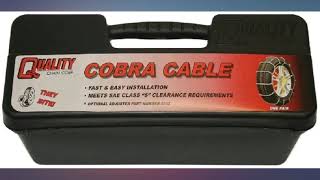 Quality Chain Cobra Cable Passenger Snow Traction Tire Chains 1038 review [upl. by Anned]