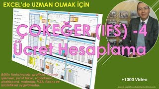 Excel ÇOKEĞER  IFS 4 Ücret Hesaplama [upl. by Adraynek]