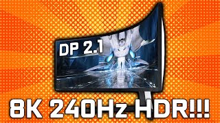 8K 240Hz HDR is Here  Samsung Odyssey Neo G9 [upl. by Adiazteb]