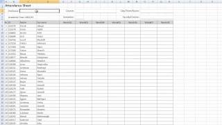 Attendance sheet tutorial [upl. by Spencer]