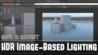 Redshift wMaya 3 HDR ImageBased Lighting with a Dome Light [upl. by Yasmin]