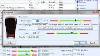 Adjusting the Color of a Recipe in BeerSmith 2 [upl. by Naimad]