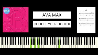 Ava Max  Choose Your Fighter BEST PIANO TUTORIAL amp COVER [upl. by Assirialc858]