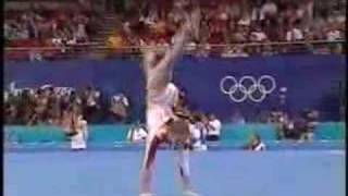 Andreea Raducan  2000 Olympics AA  Floor Exercise [upl. by Nosmirc319]