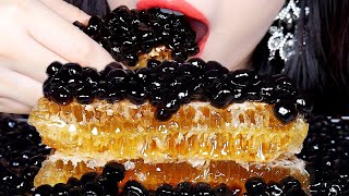 ASMRSTICKY HONEYCOMB TAPIOCA PEARLS│벌집꿀타피오카펄│ハニカム蜂蜜 タピオカパール│먹방│MUKBANG│EATING SOUNDS [upl. by Varden]