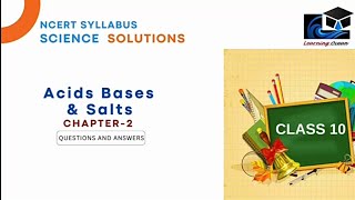 Acid Bases amp Salts  Class 10  SSLC  NCERT  Science solutions  chapter 2 [upl. by Waddell]