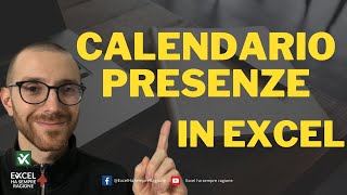 Calendario presenze in EXCEL facile facile [upl. by Etra914]