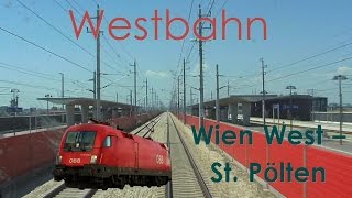 Führerstandsmitfahrt RAILJET  Westbahn Wien  St Pölten mit 230kmh  High Speed Train Cab Ride [upl. by Yllop460]