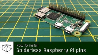 Adding Headers to a RaspberryPi Zero without soldering Howto [upl. by Neirual]