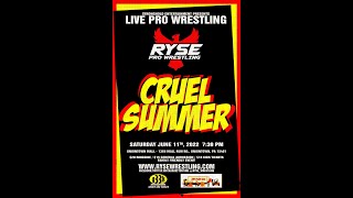 RYSE Wrestling Cruel Summer  Laura Loveless v Layna Lennox  Calvin Couture amp Tyler Klein [upl. by Melisande]