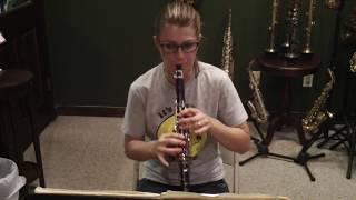 Audrey Plays Patricola Special CL1 S Eb Clarinet Serial 4722 pt 1 [upl. by Qifahs]