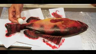 Gyotaku The Art of the Fish print [upl. by Farrow]