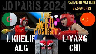 IMANE KHELIF  L YANG Boxe Finale JO PARIS 2024  Welters commenté en direct  non diffusé [upl. by Kcid]