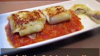 COMO HACER RAVIOLIS DE CALABACÍN RELLENOS DE SOLOMILLO [upl. by Rodman648]