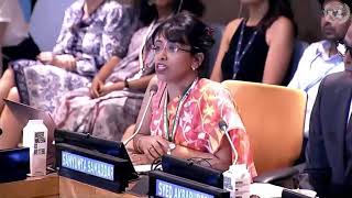 Sanyukta Samaddar IAS HLPF 2019 India Event Localising the SDGs [upl. by Neehcas584]