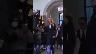 Watch Ivanka Trump arrives at court to testify in case against father Shorts [upl. by Ayhtin]