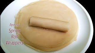 Spring roll wrapper recipe  How To Make Homemade Spring Roll Wrappers [upl. by Nahtanha]