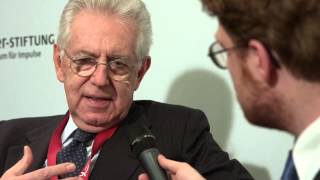 Interview with Prof Dr Mario Monti at the Berlin Foreign Policy Forum 2014 [upl. by Ahsratan]