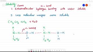 Ethylamine is soluble in water whereas aniline is not [upl. by Naoma795]