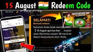 FREE FIRE REDEEM CODE 15 AUGUST 2024  HOW TO USE REDEEM CODE IN FREE FIRE  HOW TO REDEEM AUG TODAY [upl. by Anny]