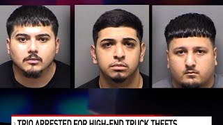 Trio arrested in connection to string of highend truck thefts [upl. by Sleinad110]