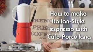 How to make Exceptional ItalianStyle Espresso with Cafe Porcellana by Aerolatte [upl. by Edahc]