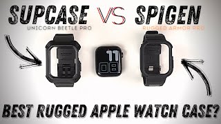 Best Apple Watch Case in 2021 Spigen Rugged Armor Pro VS SUPCASE Unicorn Beetle Pro [upl. by Imit789]