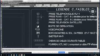 Conception courant faible sur autocad [upl. by Nali86]